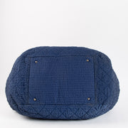 Shop the authentic Chanel Blue Quilted Cloquée Nylon Bubble Large Hobo Bag on Labellov.com !