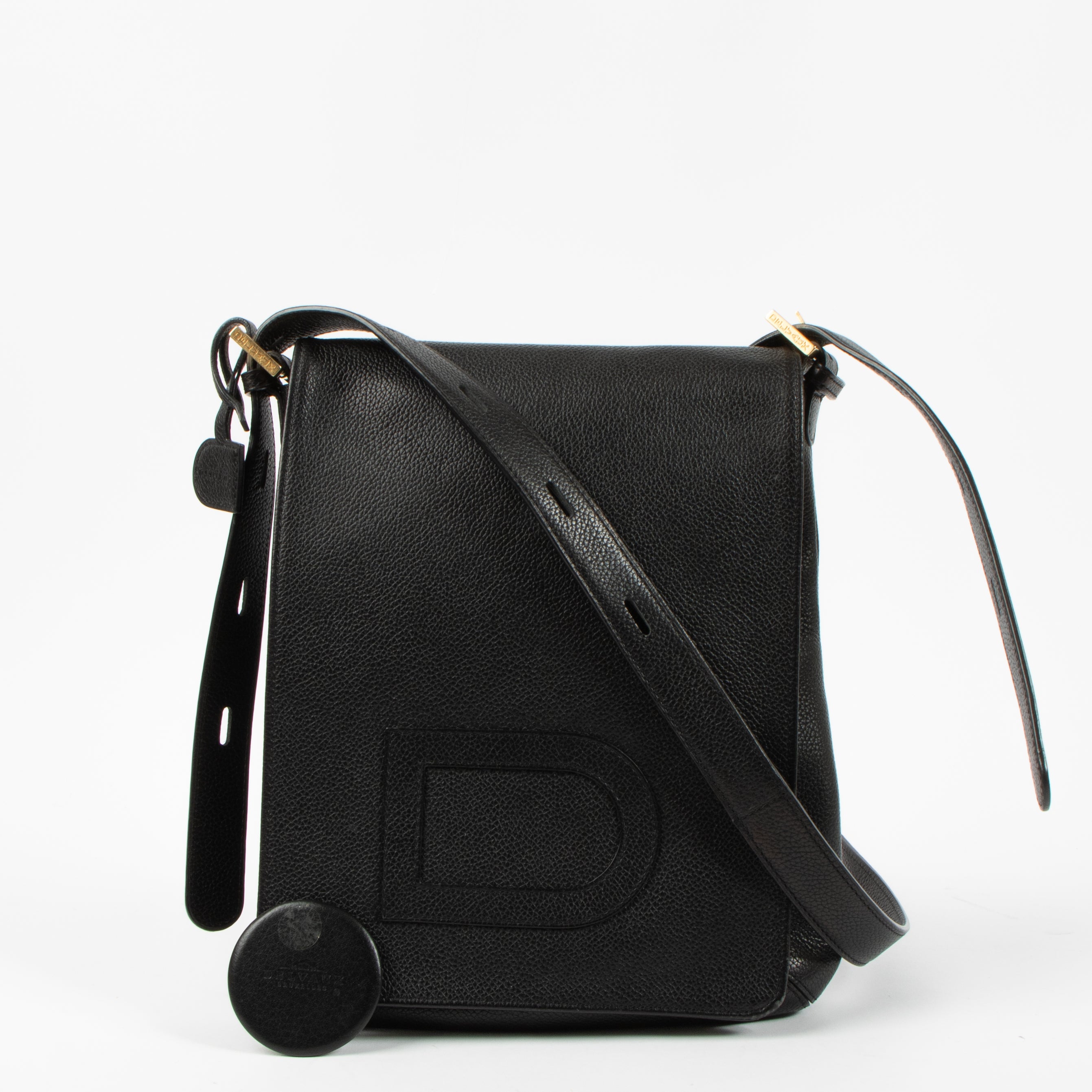 Delvaux Black Louise Baudrier Crossbody Bag – Labellov