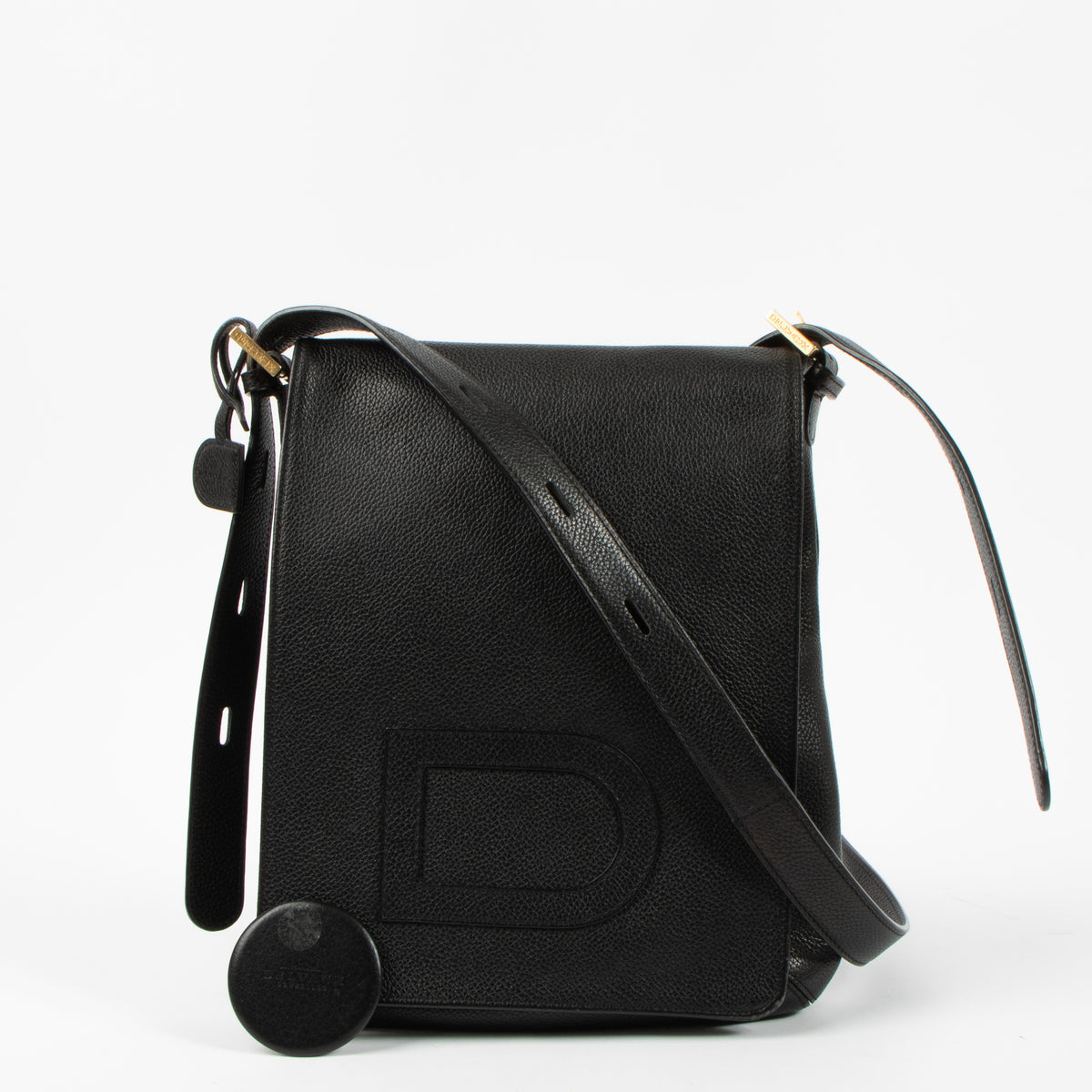 Shop the authentic Delvaux Black Louise Baudrier Crossbody Bag second hand on Labellov.com!