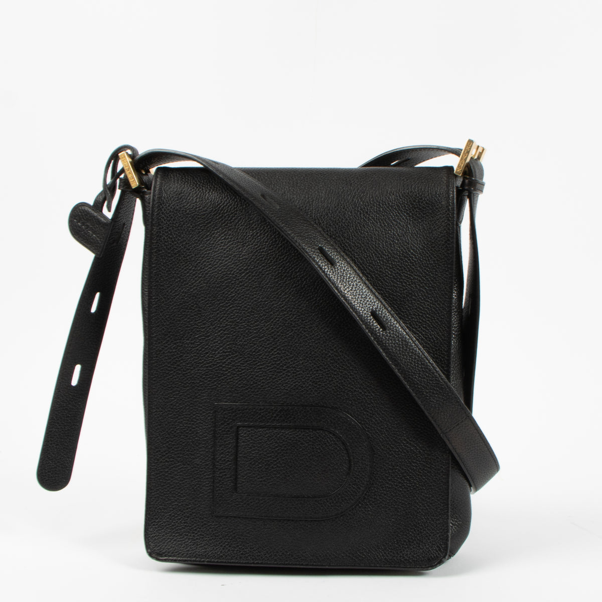 Shop the authentic Delvaux Black Louise Baudrier Crossbody Bag second hand on Labellov.com!