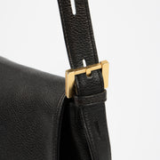 Shop the authentic Delvaux Black Louise Baudrier Crossbody Bag second hand on Labellov.com!