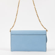 Shop the authentic Christian Dior Blue Saddle Pouch second hand on Labellov.com!