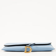 Shop the authentic Christian Dior Blue Saddle Pouch second hand on Labellov.com!