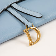 Shop the authentic Christian Dior Blue Saddle Pouch second hand on Labellov.com!