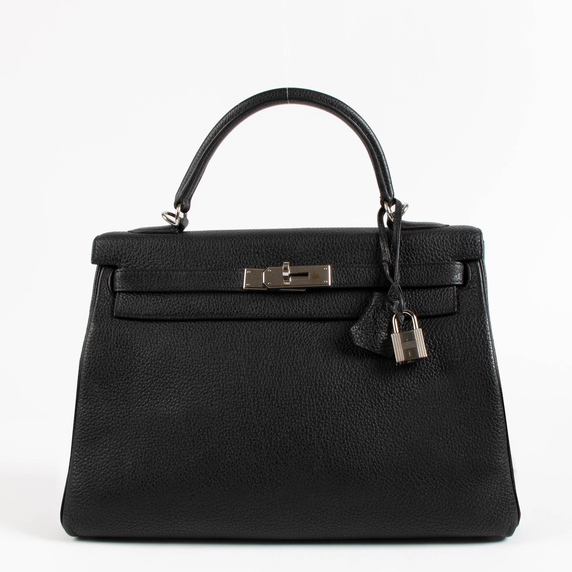 Hermès Kelly 32 Black Togo PHW
