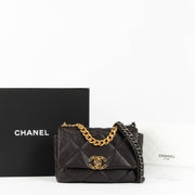Shop this 100% authentic Chanel Brown Small Chanel 19 Handbag at Labellov.com