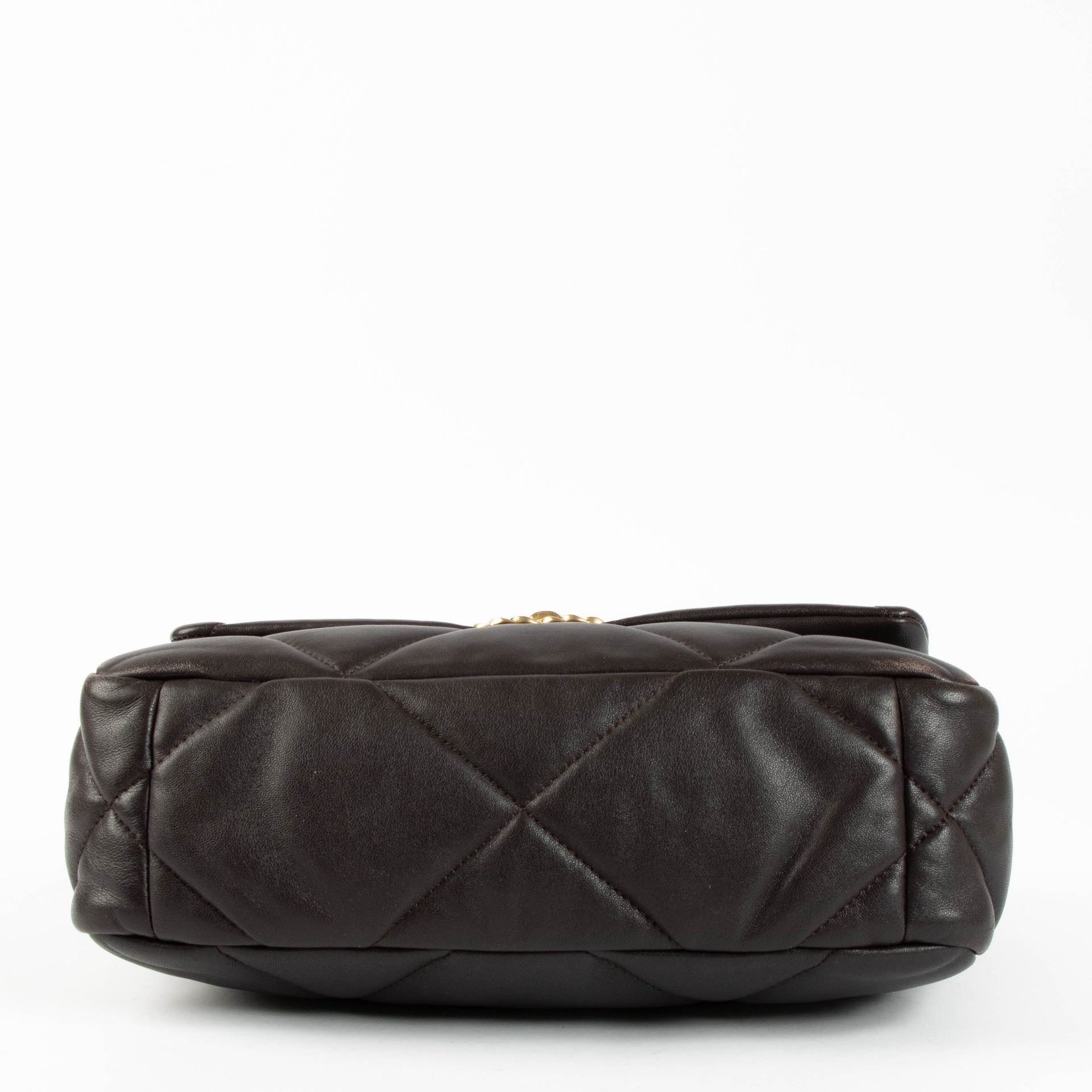 Shop this 100% authentic Chanel Brown Small Chanel 19 Handbag at Labellov.com