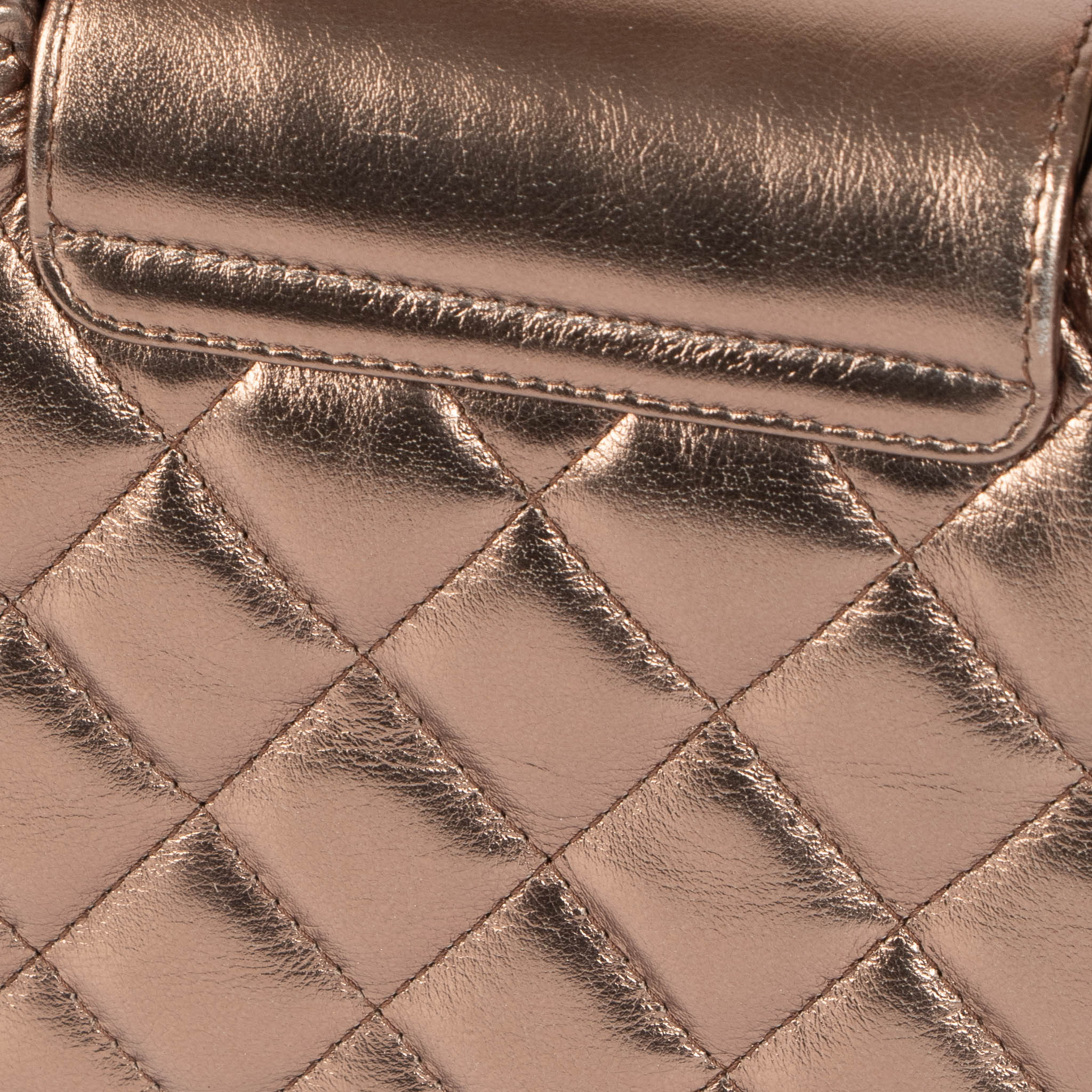 Chanel Bronze Metallic Nano Kelly Mini Shopping Bag – Labellov