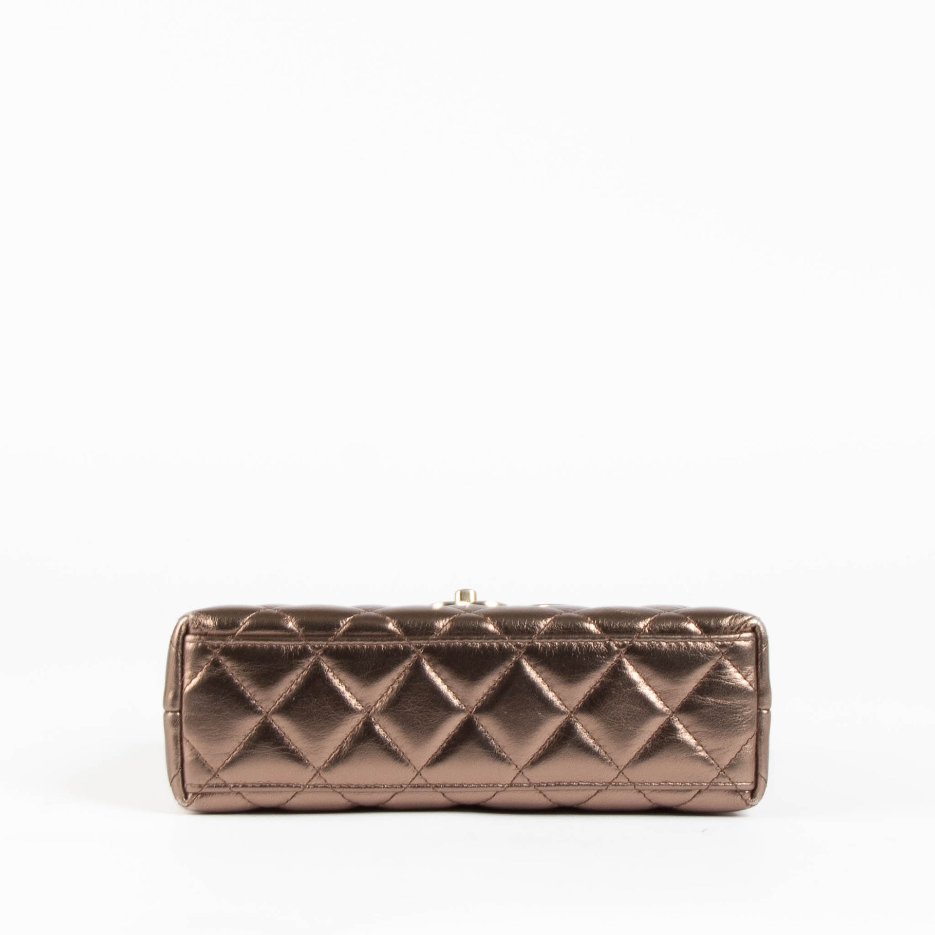 Sac Shopping Nano Kelly Métallisé Bronze Chanel