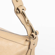 Shop this authentic Gucci Beige Guccissima Pelham Medium Hobo pre-loved on Labellov.com