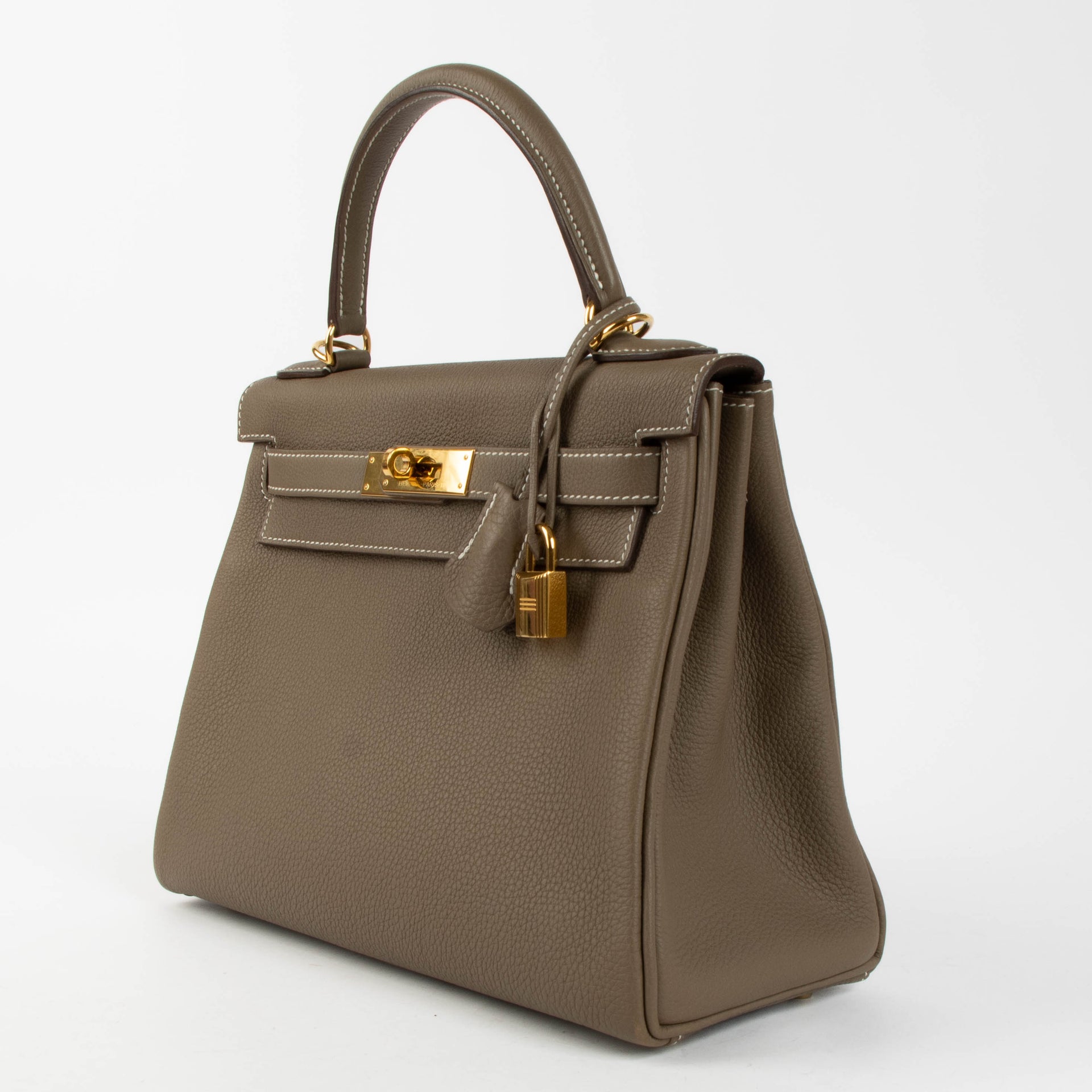 Hermès Kelly 28 Etoupe Togo GHW