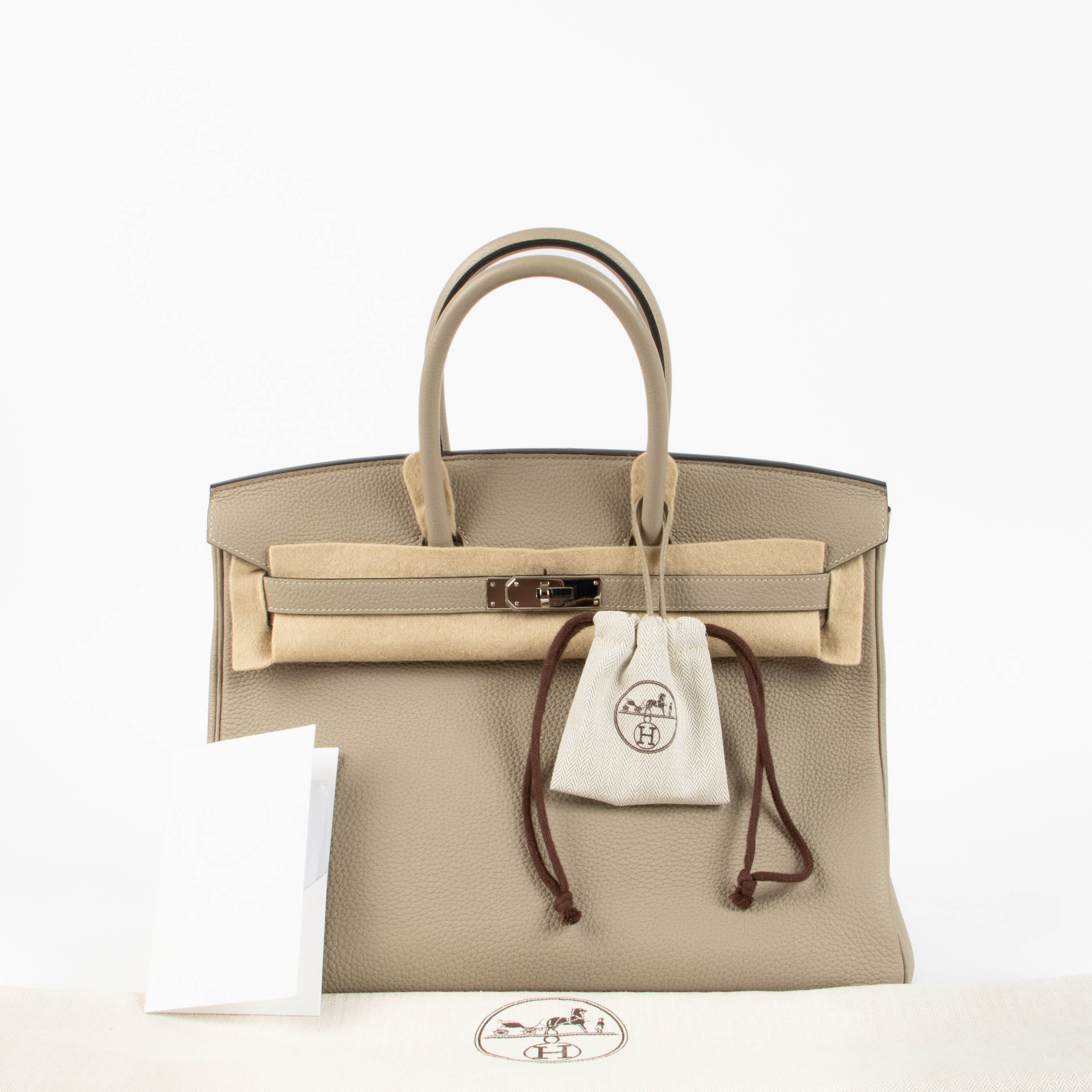 Hermes Birkin 35 Gris Tourterelle Togo PHW – Labellov