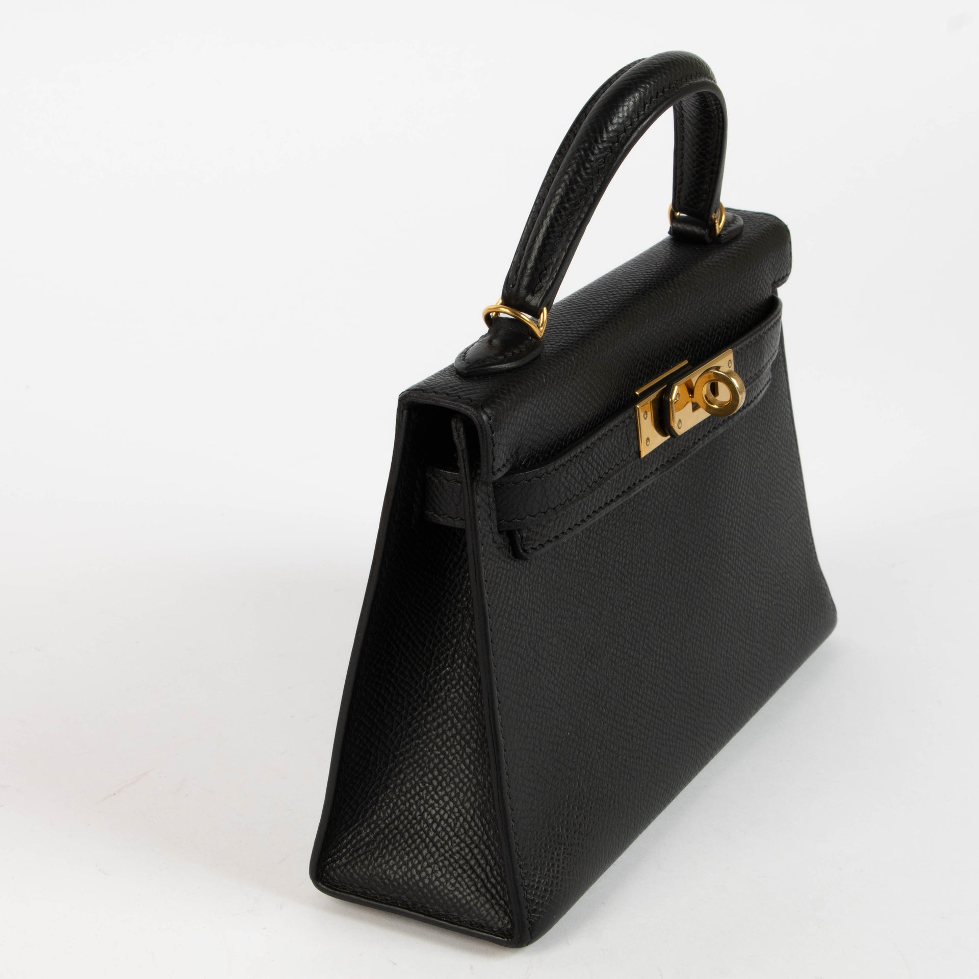 Hermès Kelly Mini II Black Epsom GHW