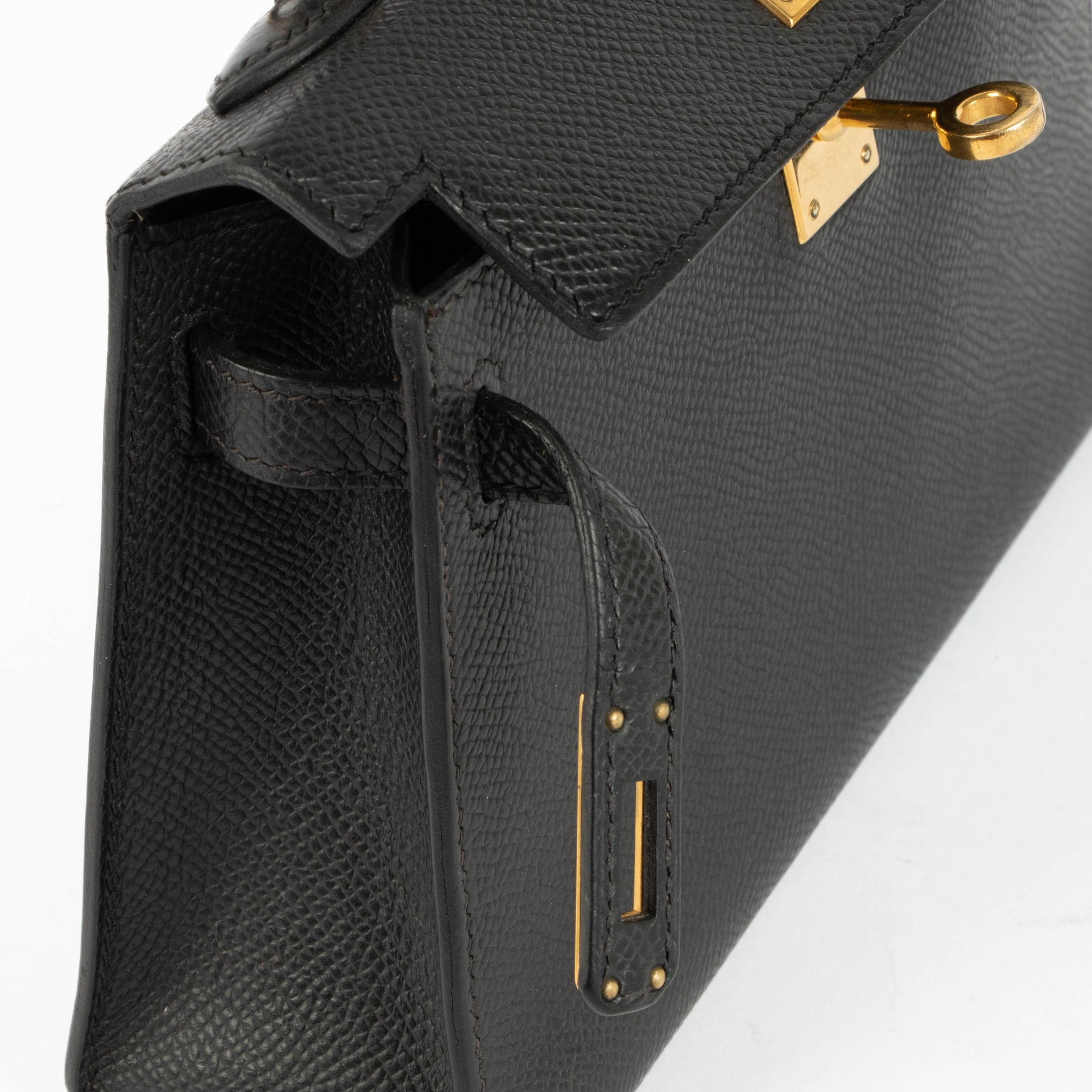Hermès Kelly Mini II Black Epsom GHW