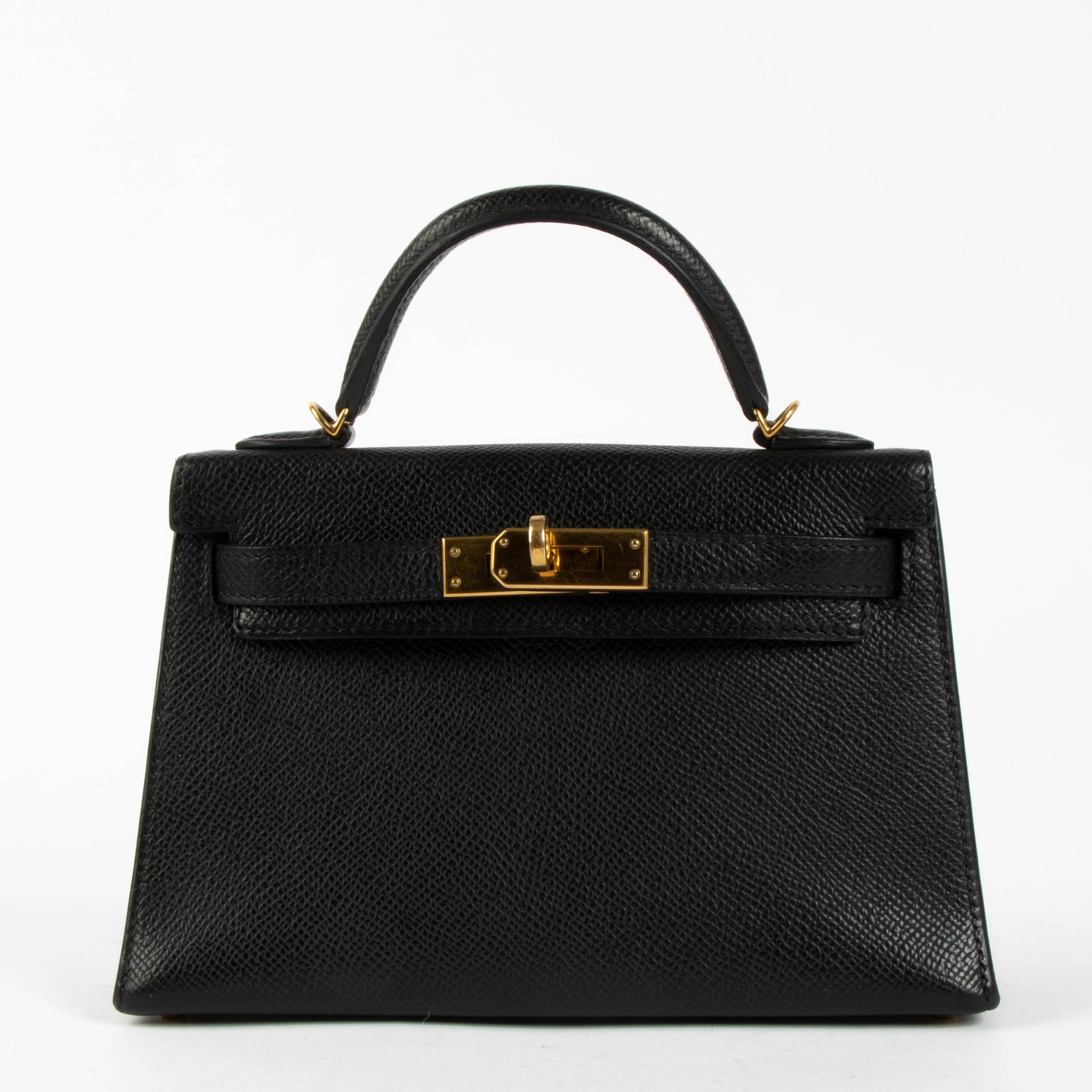 Hermès Kelly Mini II Black Epsom GHW