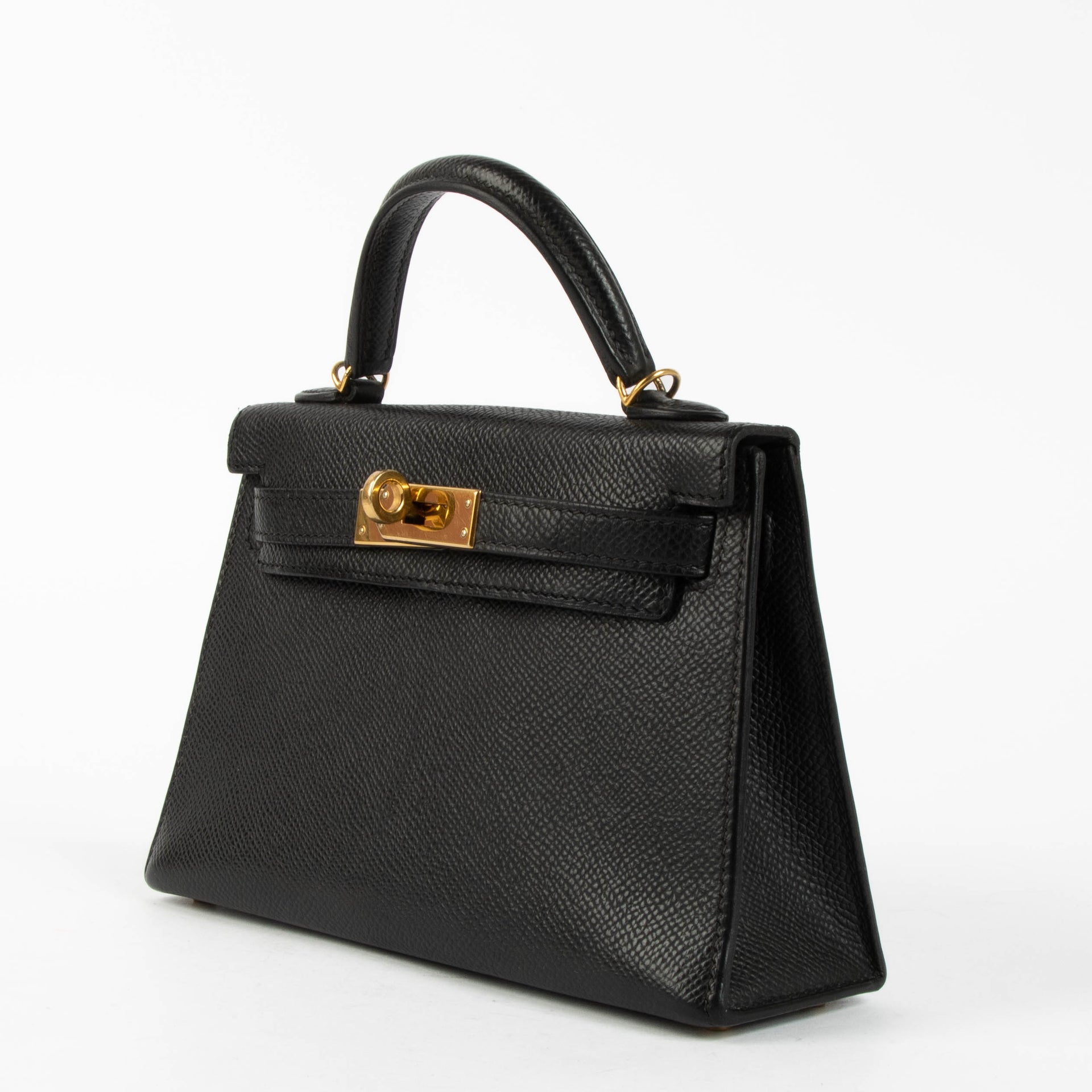 Hermès Kelly Mini II Black Epsom GHW