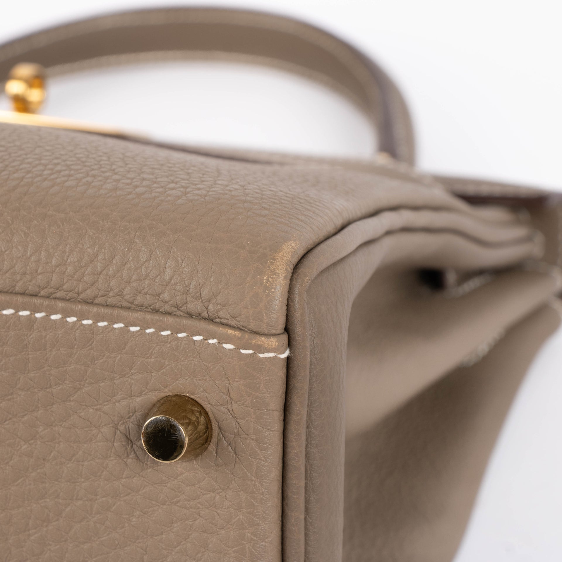 Hermès Kelly 28 Etoupe Togo GHW