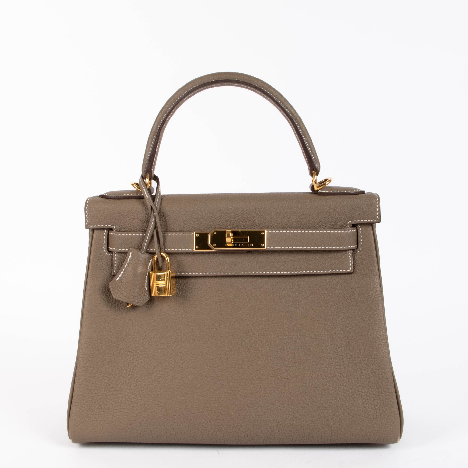 Hermès Kelly 28 Etoupe Togo GHW