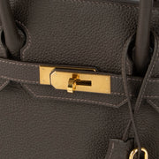 Shop the authentic Hermès Birkin 30 Bai Brun Togo GHW second hand Labellov.com