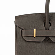 Shop the authentic Hermès Birkin 30 Bai Brun Togo GHW second hand Labellov.com