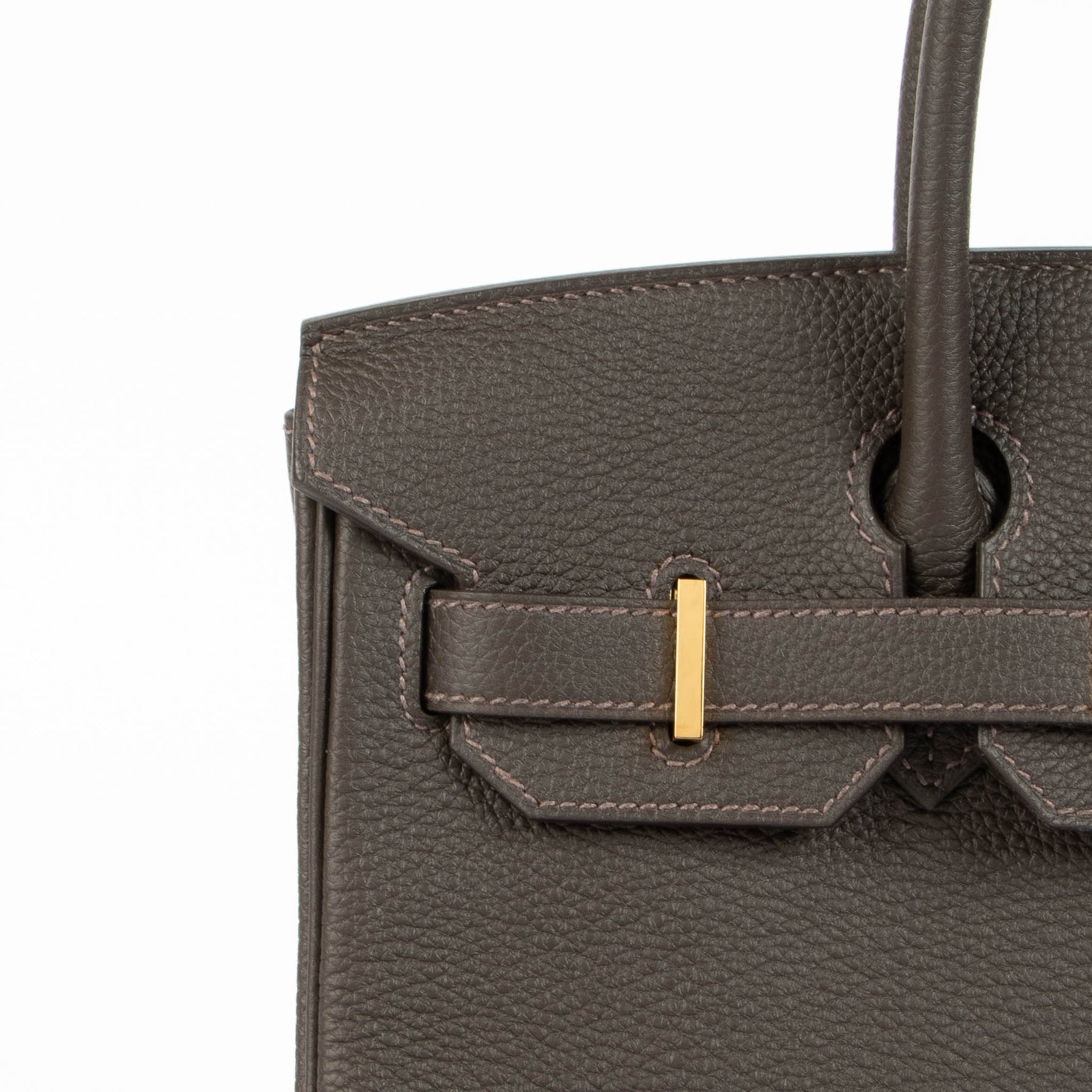 Shop the authentic Hermès Birkin 30 Bai Brun Togo GHW second hand Labellov.com