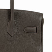 Shop the authentic Hermès Birkin 30 Bai Brun Togo GHW second hand Labellov.com