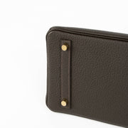 Shop the authentic Hermès Birkin 30 Bai Brun Togo GHW second hand Labellov.com