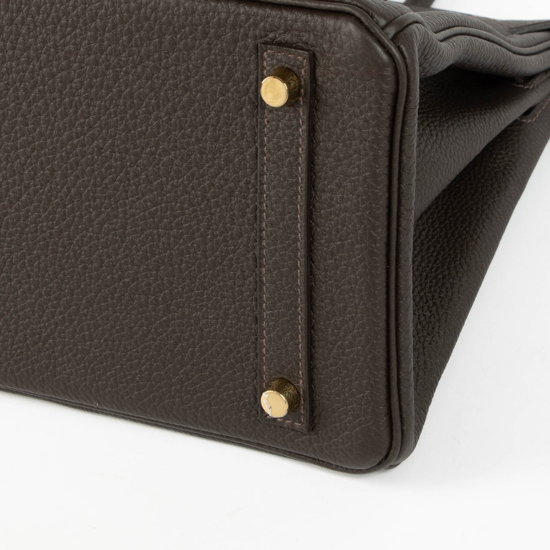 Shop the authentic Hermès Birkin 30 Bai Brun Togo GHW second hand Labellov.com