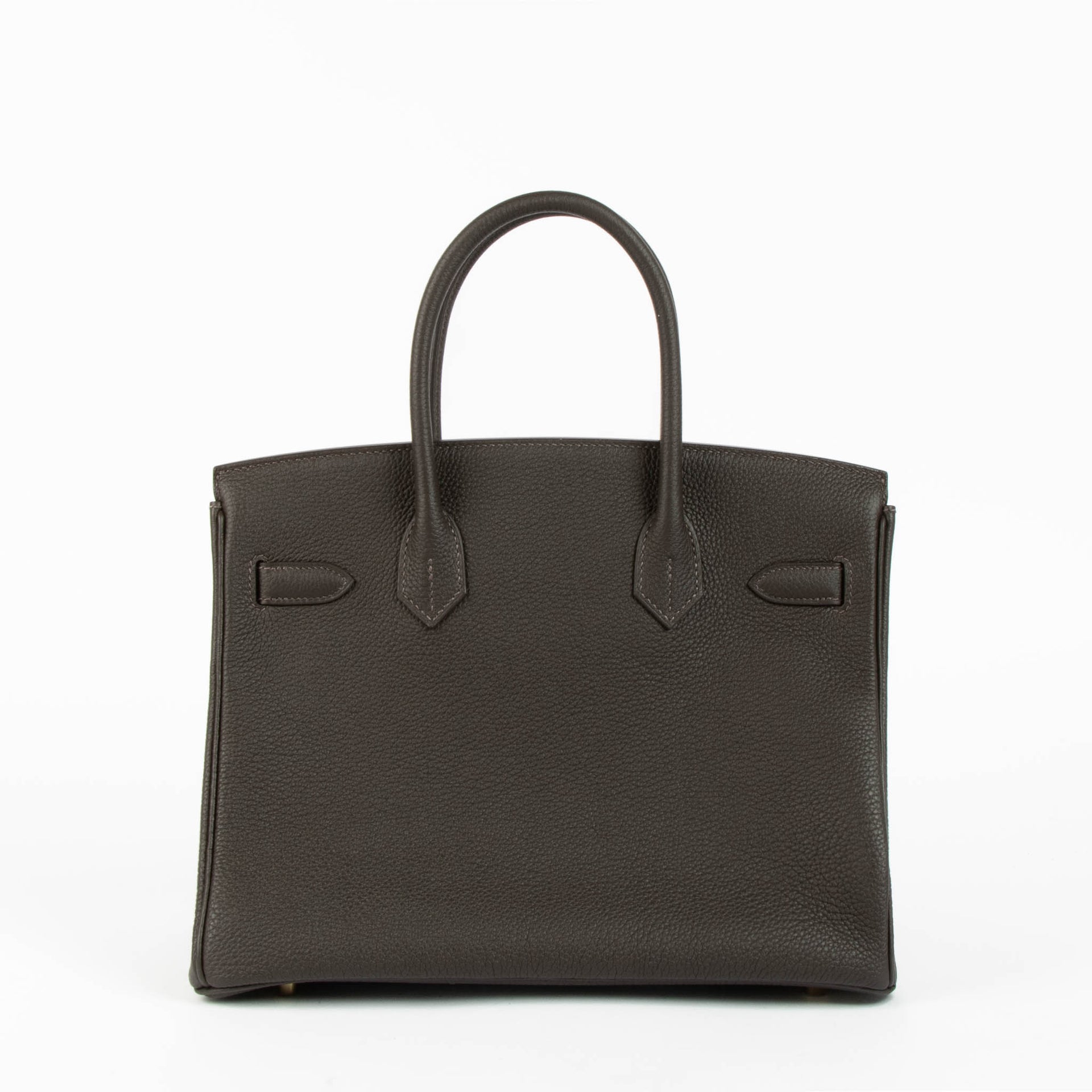 Shop the authentic Hermès Birkin 30 Bai Brun Togo GHW second hand Labellov.com