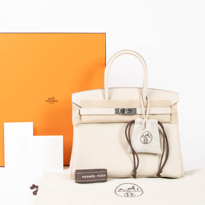Hermes Birkin 30 Craie Togo PHW