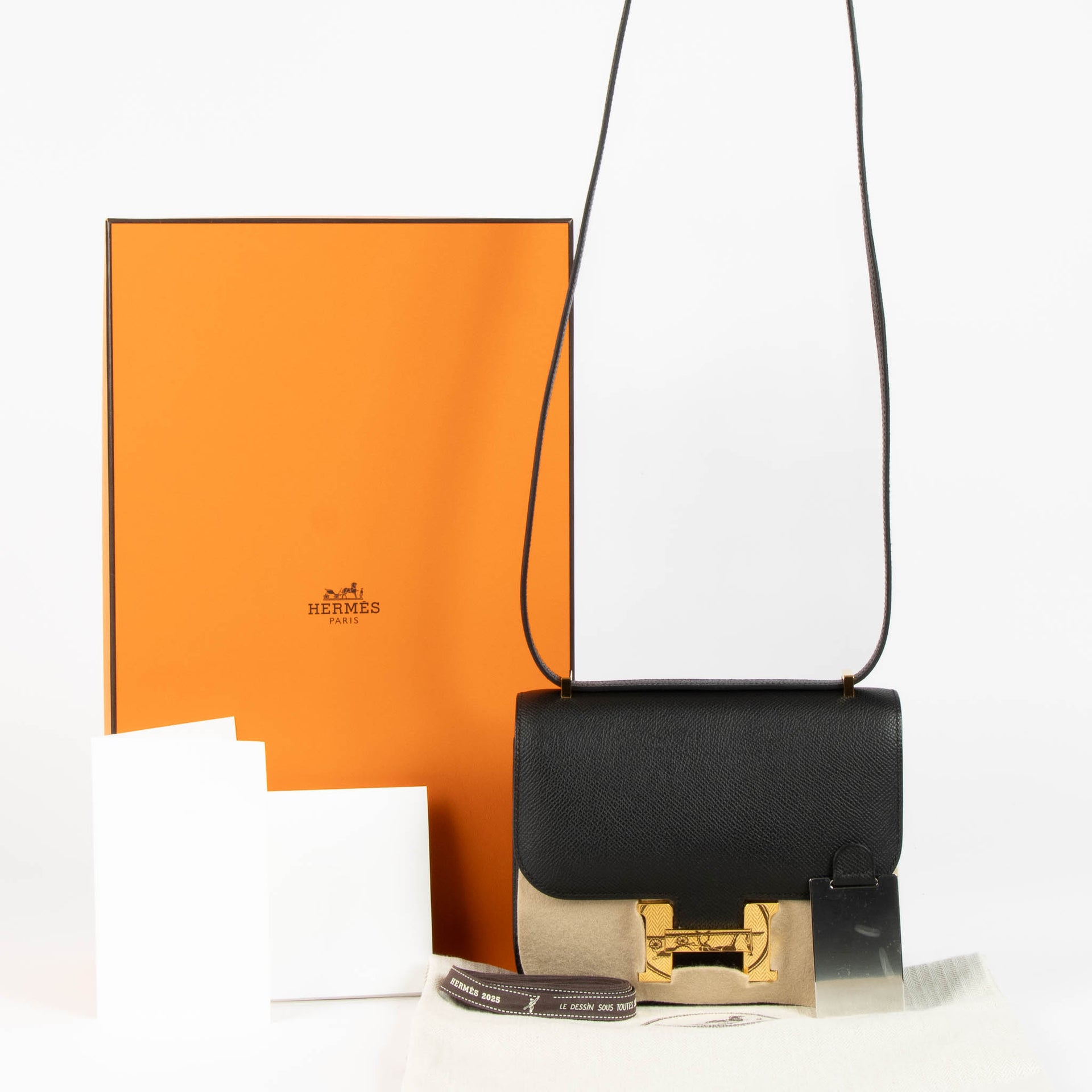 Hermès Constance Mini Zwart Epsom GHW