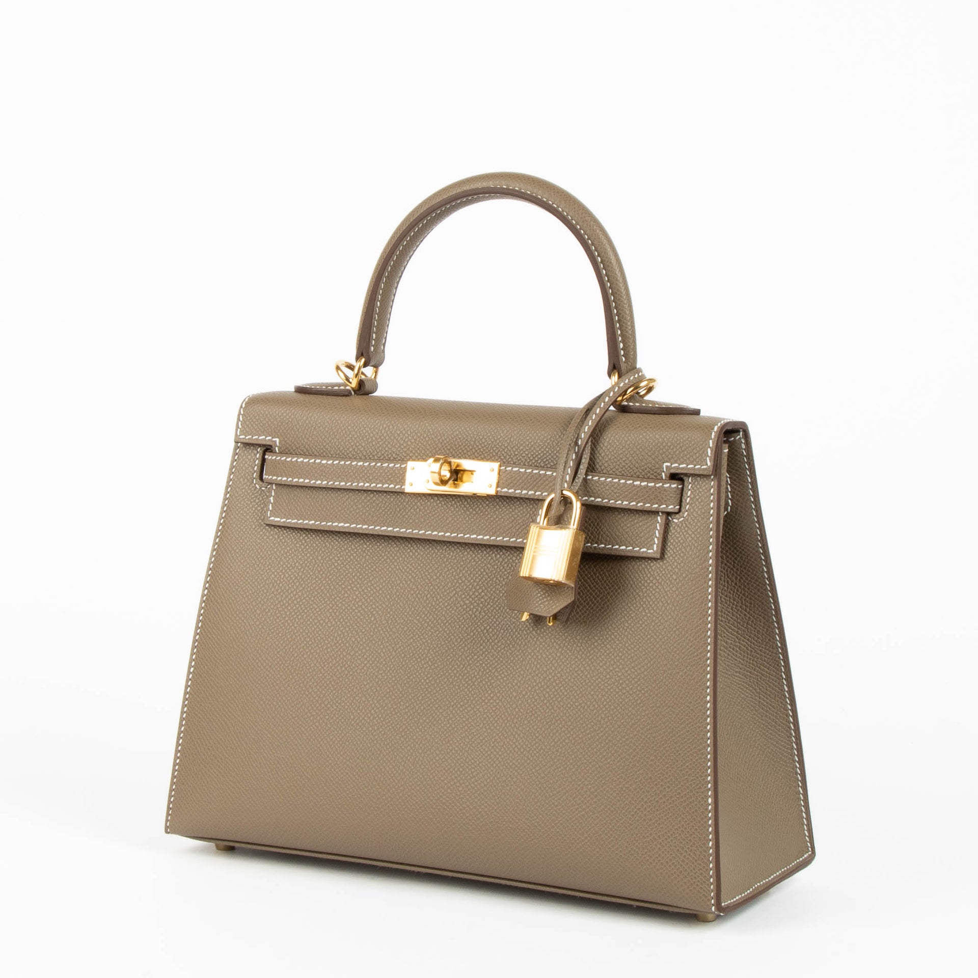 Shop the authentic Hermès Kelly II 25 Epsom Etoupe GHW brand-new on Labellov.com