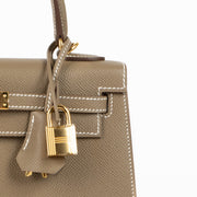 Shop the authentic Hermès Kelly II 25 Epsom Etoupe GHW brand-new on Labellov.com