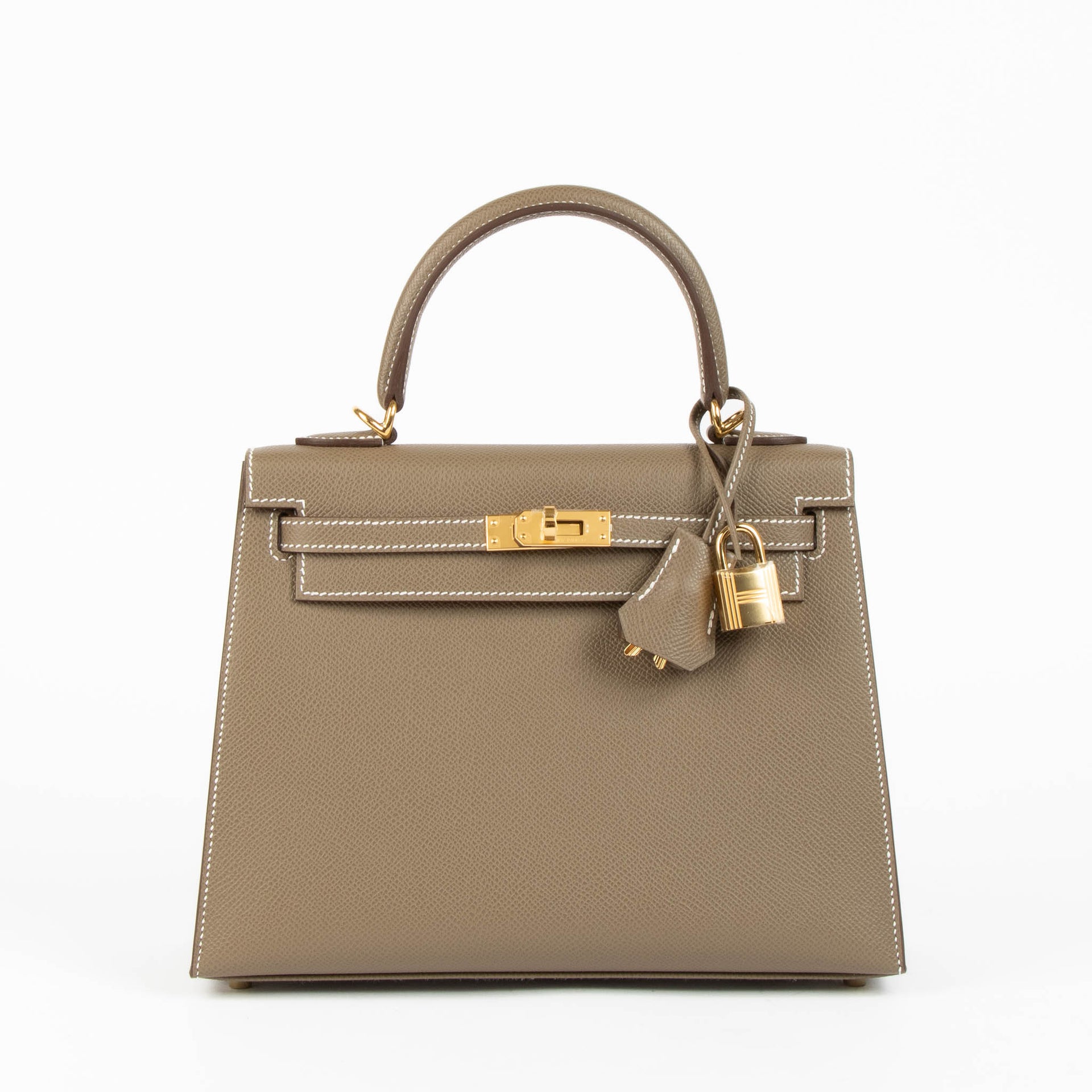 Shop the authentic Hermès Kelly II 25 Epsom Etoupe GHW brand-new on Labellov.com