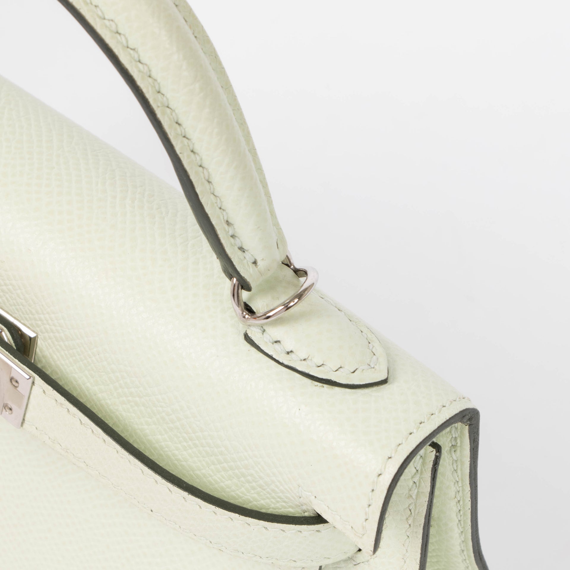 Hermès Kelly Mini II Vert Fizz Epsom PHW