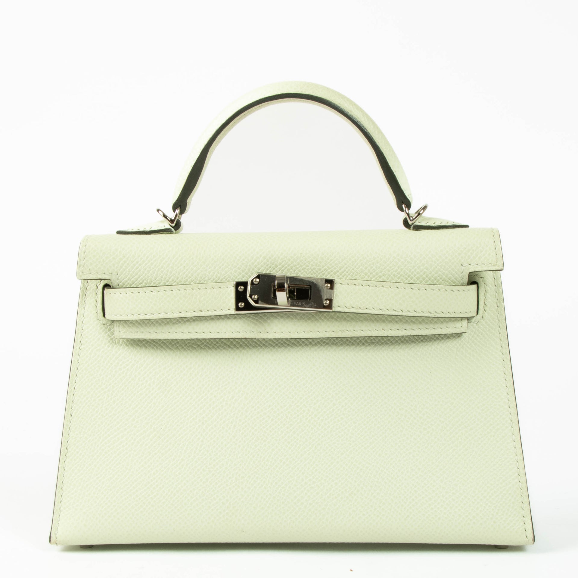 Hermès Kelly Mini II Vert Fizz Epsom PHW