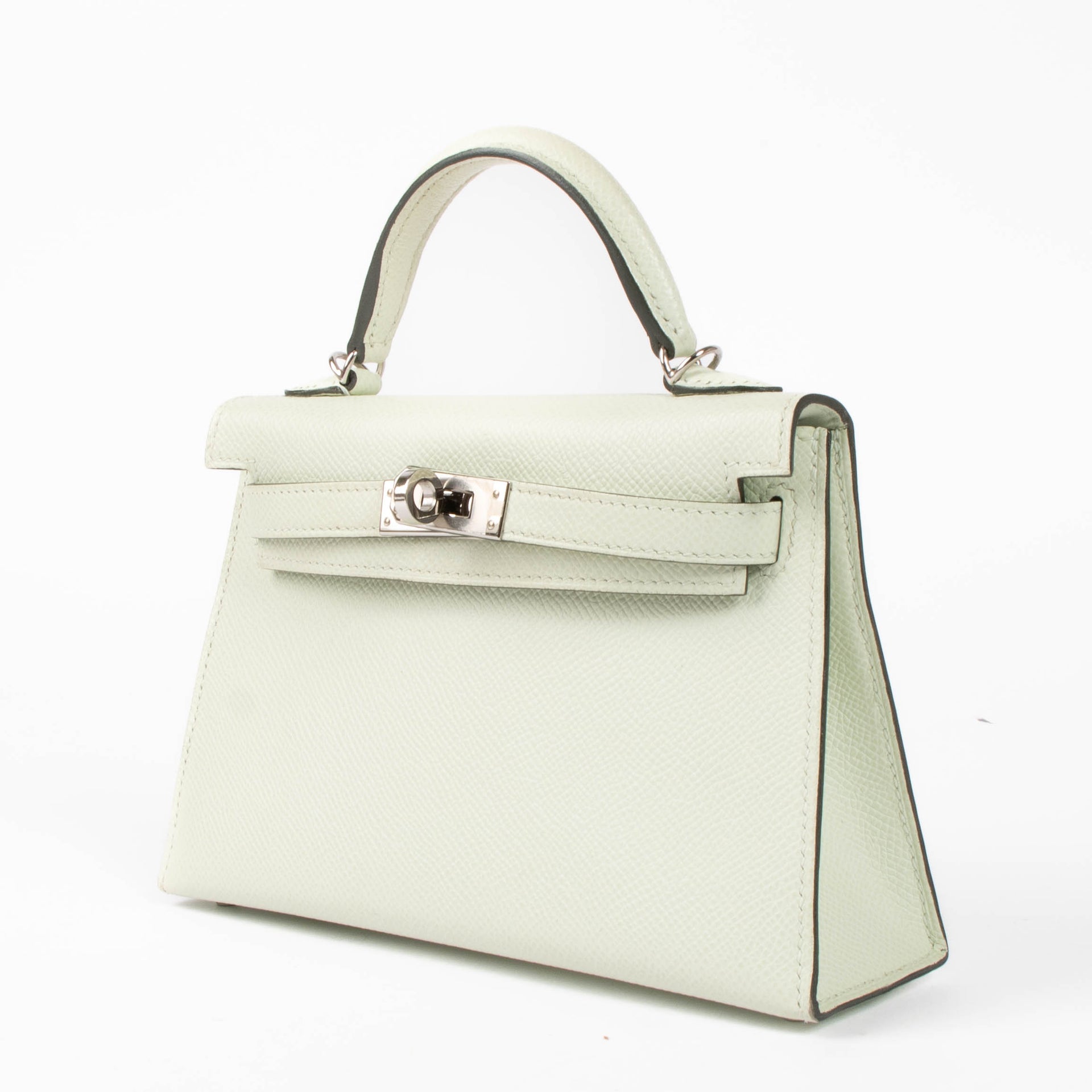 Hermès Kelly Mini II Vert Fizz Epsom PHW