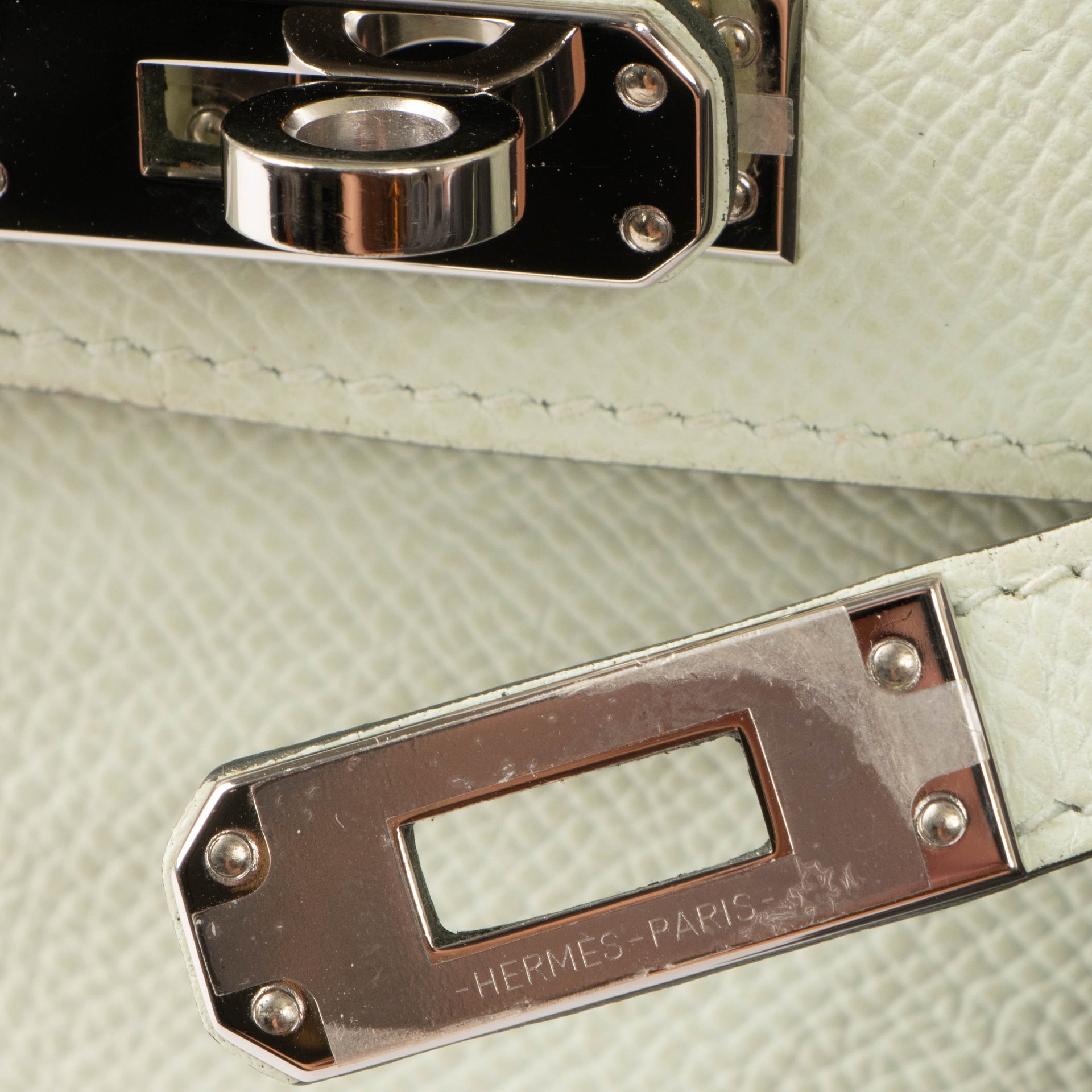 Hermès Kelly Mini II Vert Fizz Epsom PHW