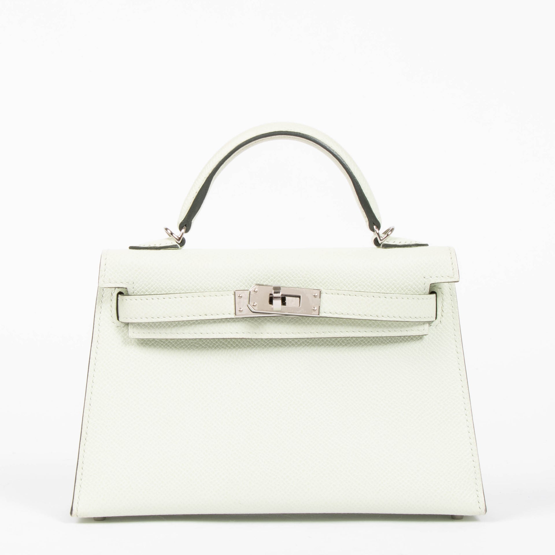 Hermès Kelly Mini II Vert Fizz Epsom PHW