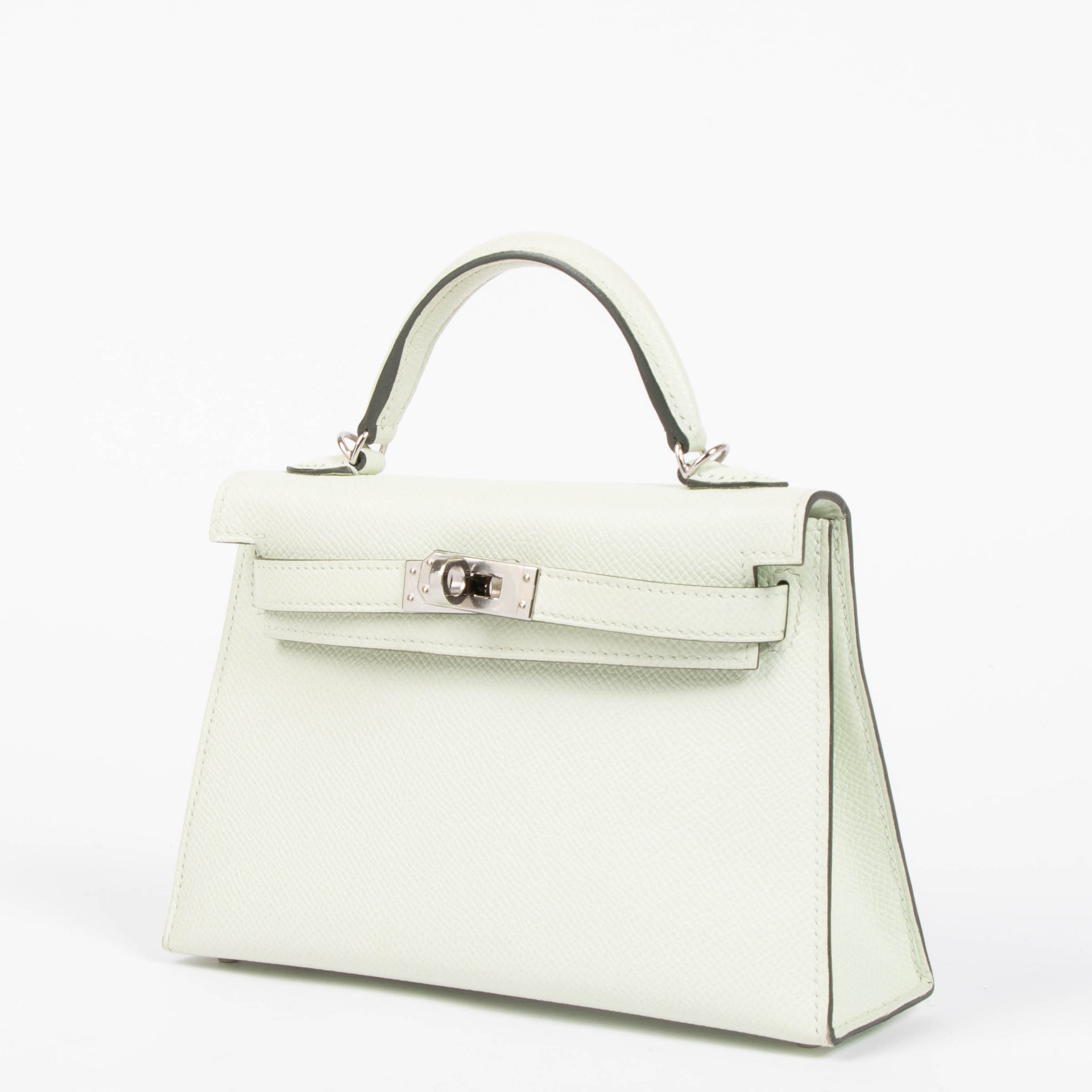 Hermès Kelly Mini II Vert Fizz Epsom PHW
