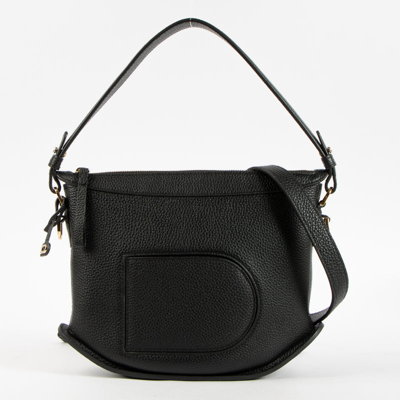Shop this authentic Delvaux Black Taurillon Soft Pin Swing Bag Pre-Loved on Labellov.com