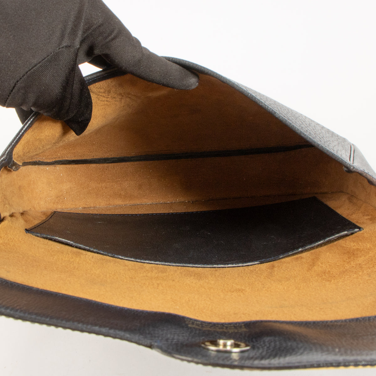 Shop this authentic Delvaux Vintage Blue Clutch Pre-Loved on Labellov.com