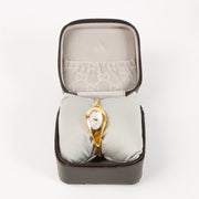 Shop this authentic Gucci Gold-Tone Oval Bangle Watch pre-loved on Labellov.com