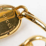 Shop this authentic Gucci Gold-Tone Oval Bangle Watch pre-loved on Labellov.com