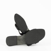 Shop these authentic Hermès Black Oran Flats Size 38 pre-loved on Labellov.com 