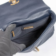 Shop this 100% authentic Chanel Navy Lambskin Small Chanel 19 Bag at Labellov.com