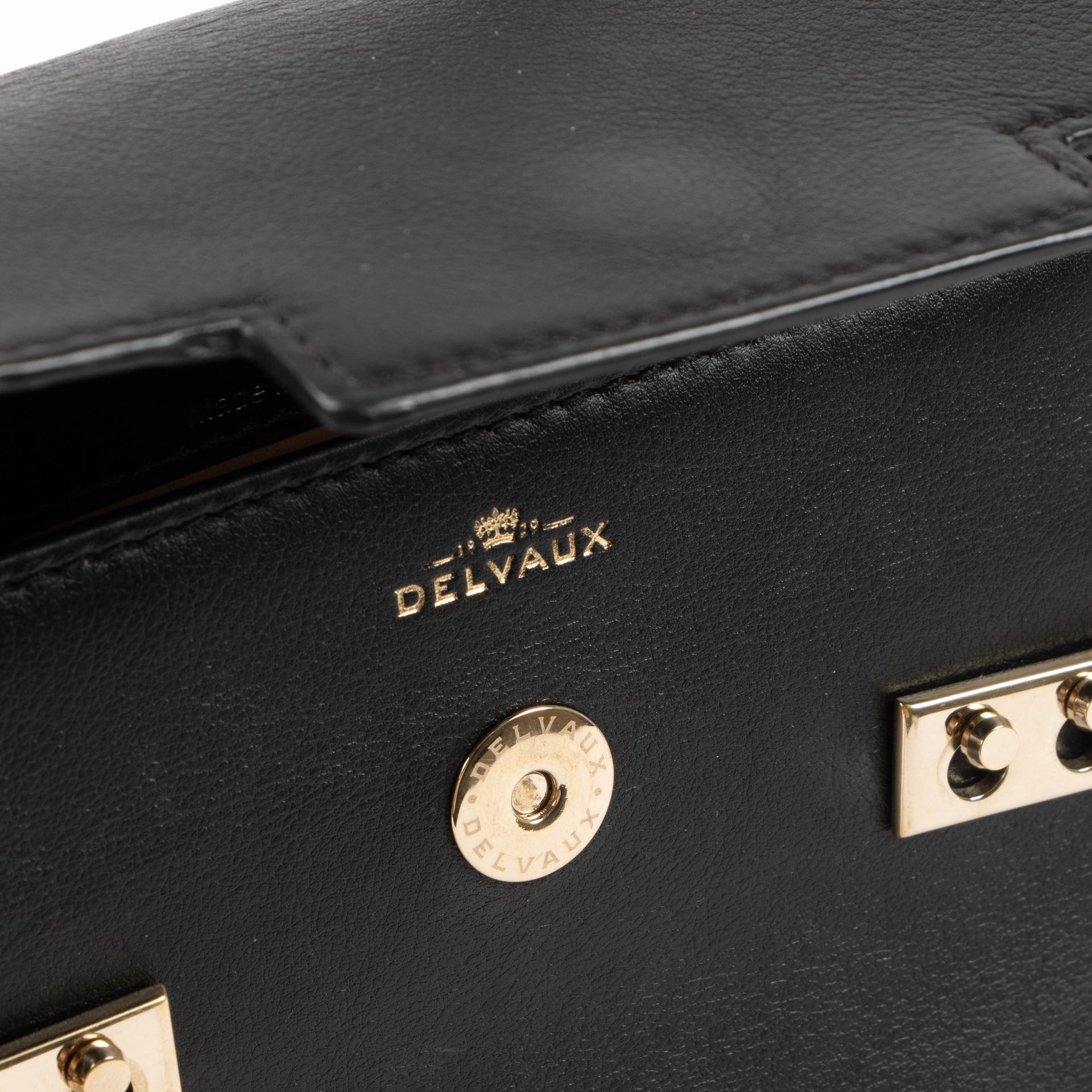 Delvaux Black Supple Calf Micro Tempête Bag