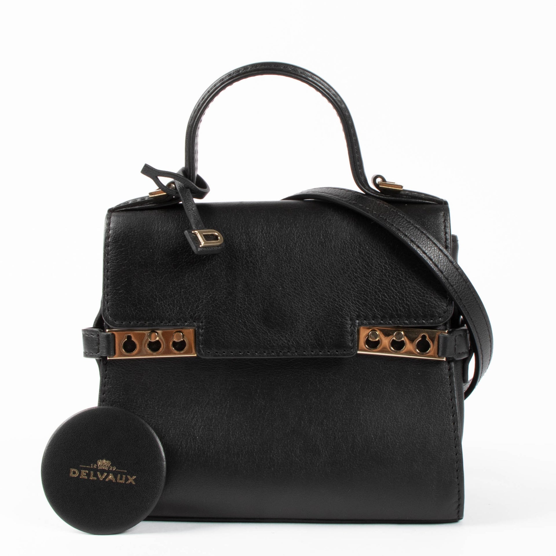 Delvaux Black Supple Calf Micro Tempête Bag