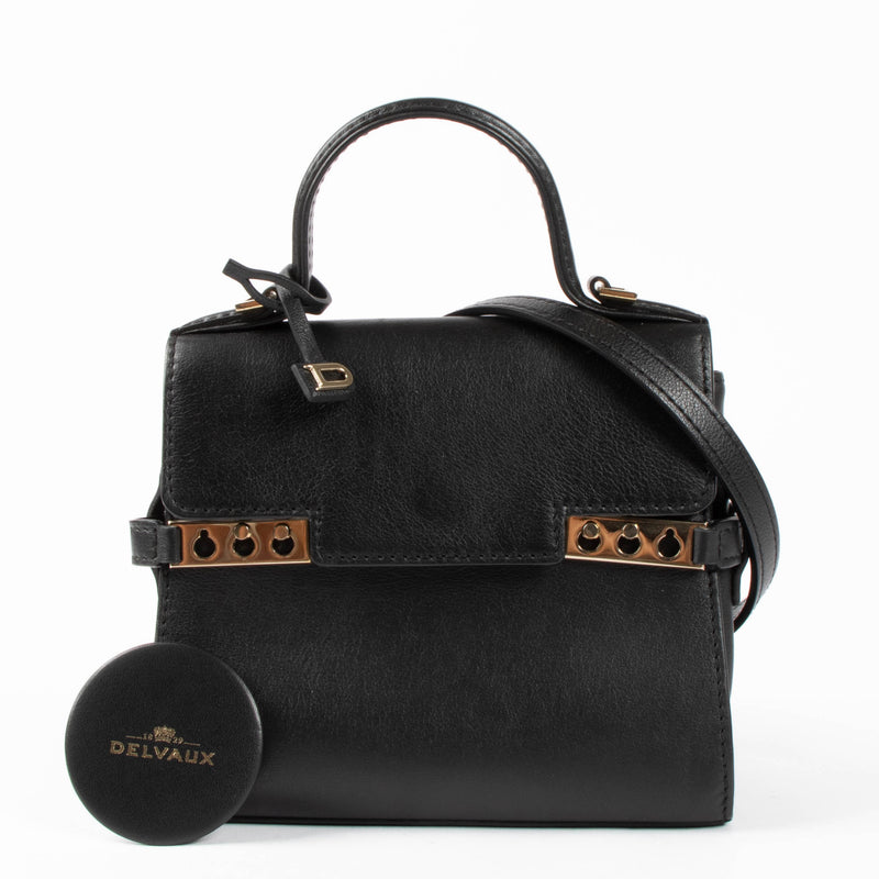 Delvaux Black Supple Calf Micro Tempête Bag