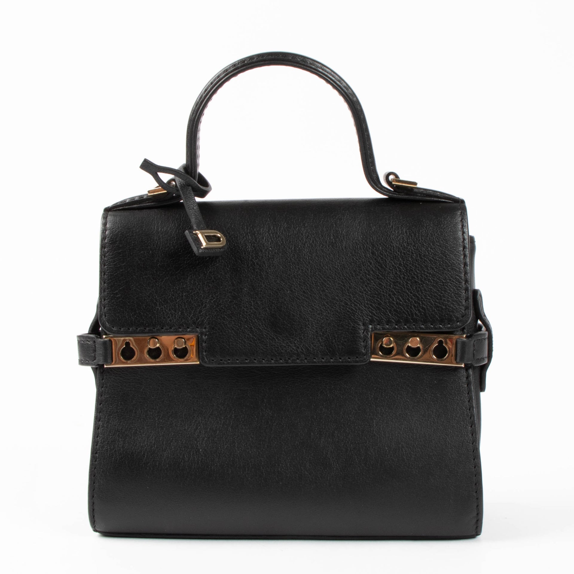 Delvaux Black Supple Calf Micro Tempête Bag